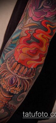 ТАТУИРОВКА ФАКЕЛ №492 — эксклюзивный вариант рисунка, который хорошо можно использовать для переделки и нанесения как татуировка факел свободы