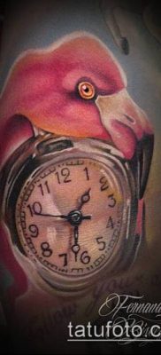 ТАТУИРОВКА ФЛАМИНГО №274 — классный вариант рисунка, который удачно можно использовать для переработки и нанесения как татуировка фламинго на ноге