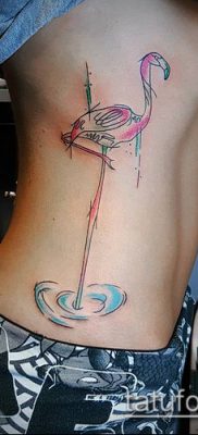ТАТУИРОВКА ФЛАМИНГО №362 — достойный вариант рисунка, который легко можно использовать для преобразования и нанесения как татуировка фламинго