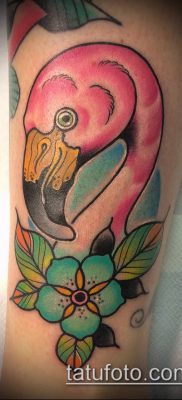 ТАТУИРОВКА ФЛАМИНГО №424 — достойный вариант рисунка, который удачно можно использовать для преобразования и нанесения как татуировка фламинго