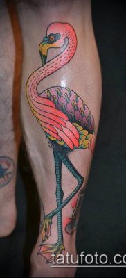 ТАТУИРОВКА ФЛАМИНГО №56 — эксклюзивный вариант рисунка, который удачно можно использовать для преобразования и нанесения как татуировка фламинго