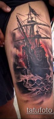 фото ТАТУИРОВКА ФРЕГАТ (Tattoo) (значение) — пример рисунка — 024 tatufoto.com