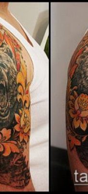 ТАТУИРОВКА ХОХЛОМА №872 — интересный вариант рисунка, который успешно можно использовать для доработки и нанесения как татуировка хохлома на спине