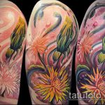 ЦВЕТНЫЕ ТАТУИРОВКИ №11 - крутой вариант рисунка, который удачно можно использовать для доработки и нанесения как цветные татуировки бабочек