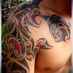 ЭТНИЧЕСКИЕ ТАТУИРОВКИ №810 - интересный вариант рисунка, который успешно можно использовать для переделки и нанесения как этнические татуировки обозначающие силу