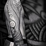 ЭТНИЧЕСКИЕ ТАТУИРОВКИ №514 - классный вариант рисунка, который хорошо можно использовать для переделки и нанесения как этнические татуировки маори