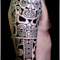 ЭТНИЧЕСКИЕ ТАТУИРОВКИ №227 - классный вариант рисунка, который хорошо можно использовать для доработки и нанесения как этнические татуировки обозначающие силу