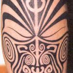 ЭТНИЧЕСКИЕ ТАТУИРОВКИ №342 - достойный вариант рисунка, который хорошо можно использовать для доработки и нанесения как этнические татуировки маори