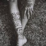 ЭТНИЧЕСКИЕ ТАТУИРОВКИ №775 - достойный вариант рисунка, который успешно можно использовать для доработки и нанесения как этнические татуировки обозначающие силу