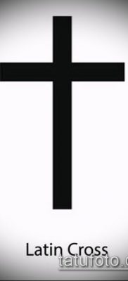 латинский крест тату №967 — эксклюзивный вариант рисунка, который успешно можно использовать для преобразования и нанесения как латинский крест тату на боку