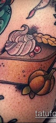 фото тату ПИРОЖНОЕ (Body tattoo cake) (значение) — пример рисунка — 029 tatufoto.com