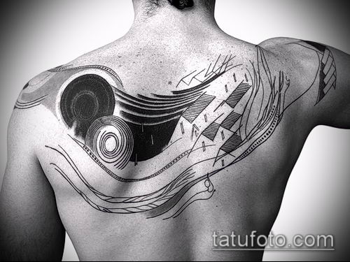 фото тату абстракция (tattoo abstraction) (значение) - пример рисунка - 063 tatufoto.com