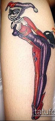 тату арлекин №240 — крутой вариант рисунка, который хорошо можно использовать для переработки и нанесения как Tattoo harlequin