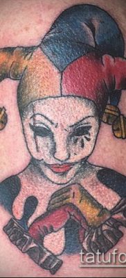 тату арлекин №840 — интересный вариант рисунка, который успешно можно использовать для переделки и нанесения как Tattoo harlequin