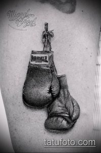 фото тату боксерские перчатки (Tattoo) (значение) - пример рисунка - 034 tatufoto.com