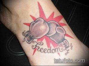 фото тату боксерские перчатки (Tattoo) (значение) - пример рисунка - 041 tatufoto.com
