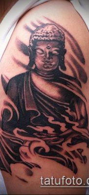 тату буддийские №225 — достойный вариант рисунка, который легко можно использовать для преобразования и нанесения как тату буддийские мантры
