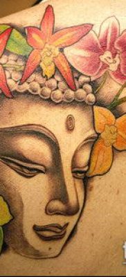 тату буддийские №510 — интересный вариант рисунка, который легко можно использовать для переделки и нанесения как тату буддийские молитвы