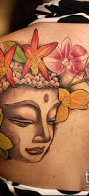 тату буддийские №484 — достойный вариант рисунка, который удачно можно использовать для доработки и нанесения как тату буддизм на руке