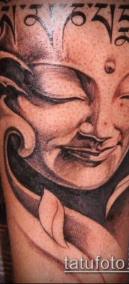 тату буддийские №802 — крутой вариант рисунка, который удачно можно использовать для переделки и нанесения как тату буддийские молитвы