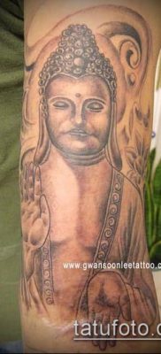 тату буддийские №96 — уникальный вариант рисунка, который успешно можно использовать для переделки и нанесения как тату буддизм символы