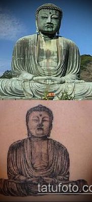 тату буддийские №610 — крутой вариант рисунка, который хорошо можно использовать для преобразования и нанесения как тату буддийский узел