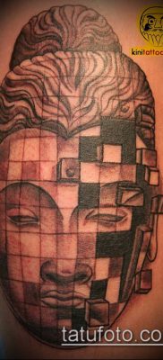 тату буддийские №373 — прикольный вариант рисунка, который успешно можно использовать для переделки и нанесения как тату буддийская мандала