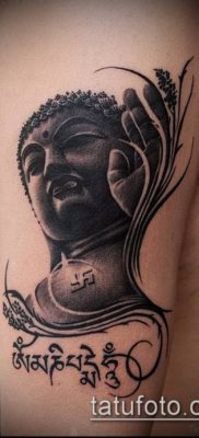тату буддийские №853 — уникальный вариант рисунка, который успешно можно использовать для доработки и нанесения как тату буддийских монахов