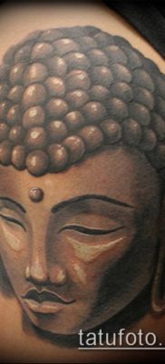 тату буддийские №371 — уникальный вариант рисунка, который успешно можно использовать для переделки и нанесения как тату буддийских монахов