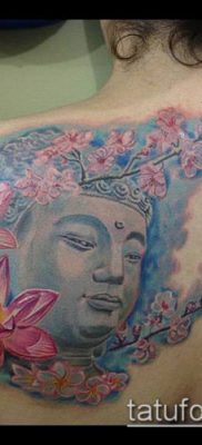 тату буддийские №766 — интересный вариант рисунка, который хорошо можно использовать для преобразования и нанесения как тату буддийских монахов