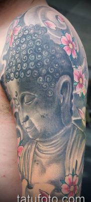 тату буддийские №854 — уникальный вариант рисунка, который легко можно использовать для доработки и нанесения как буддийские тату обереги