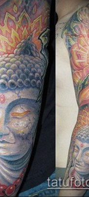 тату буддийские №847 — эксклюзивный вариант рисунка, который хорошо можно использовать для переработки и нанесения как тату буддизм символы