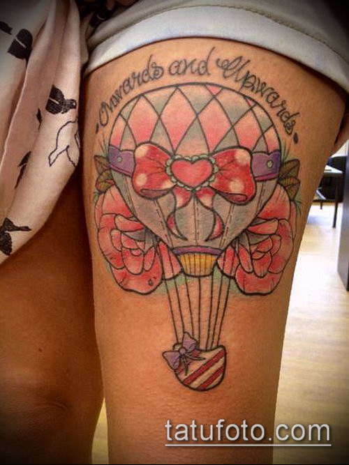 фото тату воздушный шар (Balloon tattoo) (значение) — пример рисунка — 123 tatufoto.com