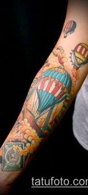 фото тату воздушный шар (Balloon tattoo) (значение) — пример рисунка — 227 tatufoto.com