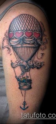 фото тату воздушный шар (Balloon tattoo) (значение) — пример рисунка — 229 tatufoto.com