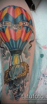 фото тату воздушный шар (Balloon tattoo) (значение) — пример рисунка — 230 tatufoto.com
