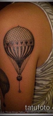 фото тату воздушный шар (Balloon tattoo) (значение) — пример рисунка — 239 tatufoto.com