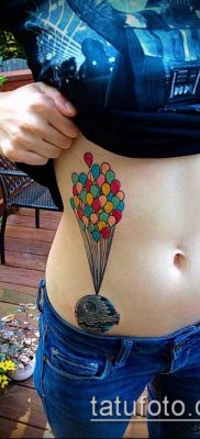 фото тату воздушный шар (Balloon tattoo) (значение) — пример рисунка — 256 tatufoto.com