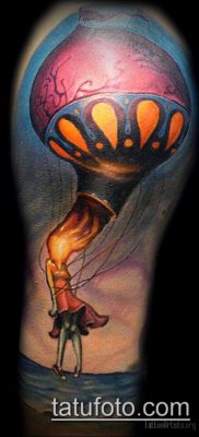 фото тату воздушный шар (Balloon tattoo) (значение) — пример рисунка — 266 tatufoto.com