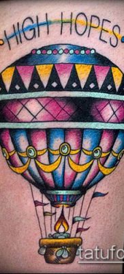 фото тату воздушный шар (Balloon tattoo) (значение) — пример рисунка — 274 tatufoto.com