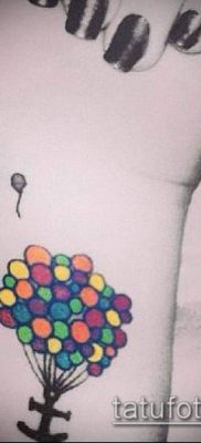 фото тату воздушный шар (Balloon tattoo) (значение) — пример рисунка — 281 tatufoto.com