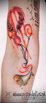 фото тату воздушный шар (Balloon tattoo) (значение) — пример рисунка — 284 tatufoto.com