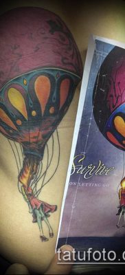 фото тату воздушный шар (Balloon tattoo) (значение) — пример рисунка — 292 tatufoto.com
