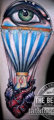 фото тату воздушный шар (Balloon tattoo) (значение) — пример рисунка — 297 tatufoto.com