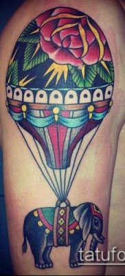 фото тату воздушный шар (Balloon tattoo) (значение) — пример рисунка — 300 tatufoto.com