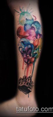 фото тату воздушный шар (Balloon tattoo) (значение) — пример рисунка — 317 tatufoto.com