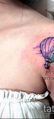 фото тату воздушный шар (Balloon tattoo) (значение) — пример рисунка — 318 tatufoto.com
