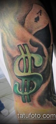 фото тату доллар (tattoo dollar) (значение) — пример рисунка — 008 tatufoto.com