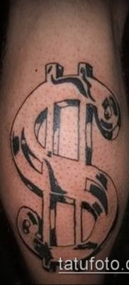 фото тату доллар (tattoo dollar) (значение) — пример рисунка — 011 tatufoto.com