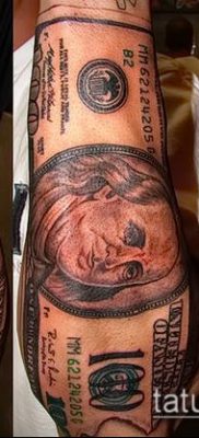 фото тату доллар (tattoo dollar) (значение) — пример рисунка — 019 tatufoto.com